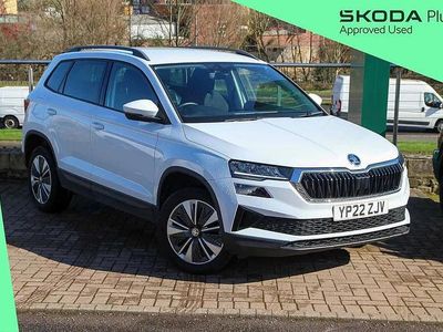 Used Skoda Karoq SE Drive 147 HP (108 kW) 2022 Moon white metallic SUV