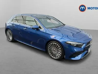 Used Mercedes A200 AMG line 163 HP (119 kW) 2024 Blue Hatchback