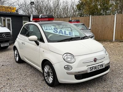 White Used 2014 Fiat 500 Lounge Hatchback | £2,695 (Super price)