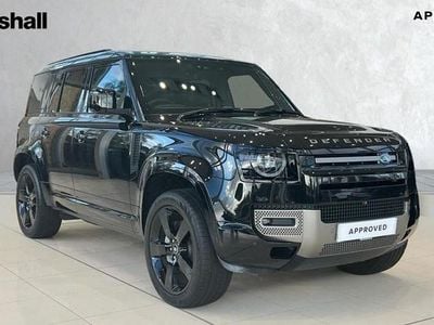 Metallic santorini black Used 2025 Land Rover Defender HSE Dynamic SUV | £76,640 (Expensive)