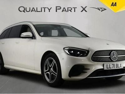 White Used 2021 Mercedes E300 AMG line Estate | £18,884 (Good price)