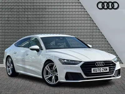 Used Audi A7 S-Line 2020 White Hatchback