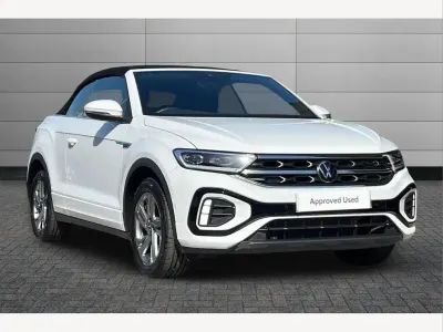 Used VW T-Roc Cabriolet R-line 150 HP (110 kW) 2022 White Cabriolet