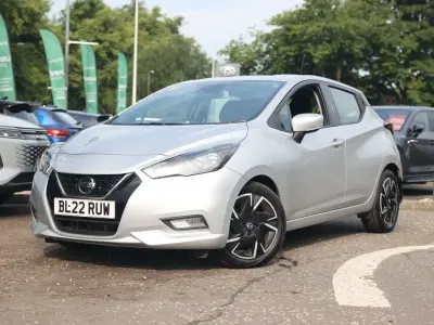 Used Nissan Micra Acenta 92 HP (67 kW) 2022 Silver Hatchback