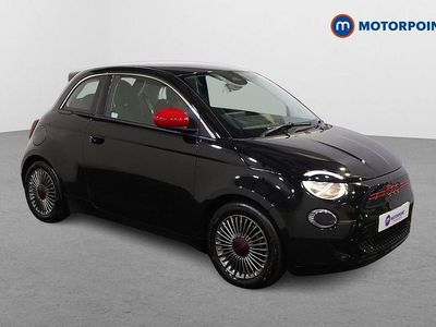 Black Used 2022 Fiat 500e Red Hatchback | £12,649 (Fair price)