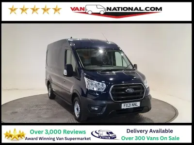 Used Ford Transit Trend 130 HP (95 kW) 2021 Blue Van