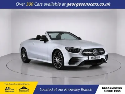Used Mercedes E220 AMG line 2021 Silver Cabriolet