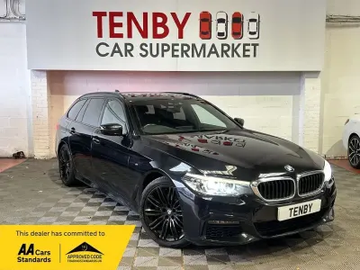 Used BMW 520 M Sport 190 HP (139 kW) 2019 Black Estate
