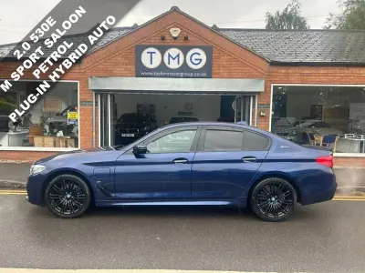 Used BMW 530e M Sport 252 HP (185 kW) 2017 Blue Sedan