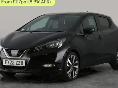 Used Nissan Micra Tekna 92 HP (67 kW) 2022 Black Hatchback