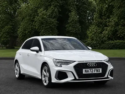 Used Audi A3 Sportback S-Line 110 HP (80 kW) 2022 White Hatchback
