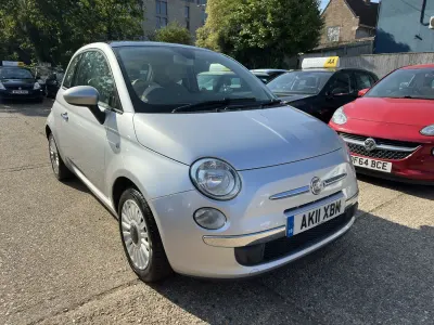 Used Fiat 500 Lounge 69 HP (50 kW) 2011 Silver Hatchback