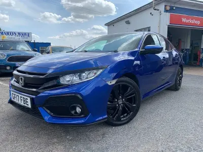 Used Honda Civic SR 129 HP (94 kW) 2017 Blue Hatchback