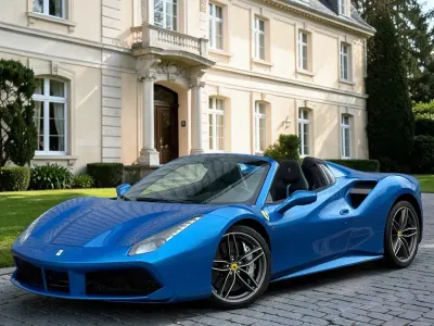 Used Ferrari 488 2019 Blue Cabriolet
