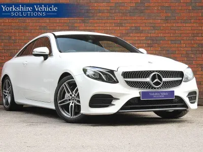 Used Mercedes E220 AMG line 194 HP (142 kW) 2017 White Coupe