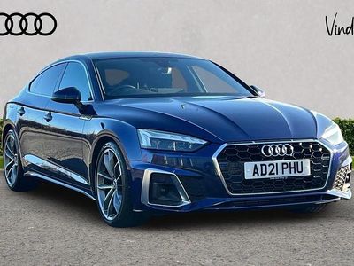 Blue Used 2021 Audi A5 Sportback S-Line Hatchback | £24,274 (Fair price)