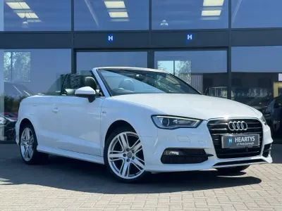 Used Audi A3 Cabriolet S-Line 180 HP (132 kW) 2014 White Cabriolet