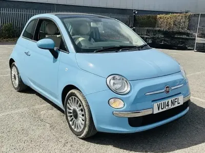 Used Fiat 500 Lounge 69 HP (50 kW) 2014 Blue Hatchback