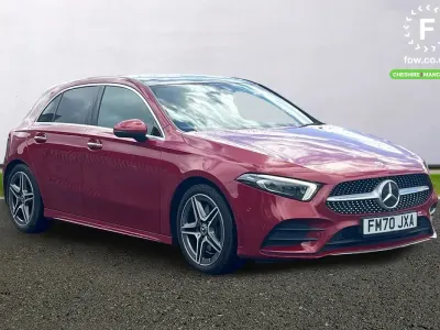Used Mercedes A250 AMG Line Premium Plus 224 HP (164 kW) 2021 Red Hatchback