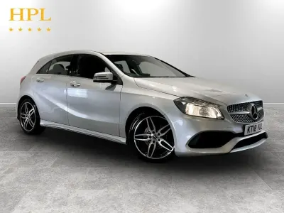Used Mercedes A180 AMG line 109 HP (80 kW) 2018 Silver Hatchback