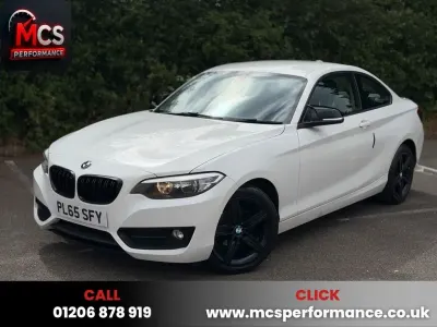 Used BMW 218 Sport Line 150 HP (110 kW) 2015 White Coupe
