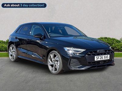 New Audi A3 Black Edition 147 HP (108 kW) 2026 Black Hatchback