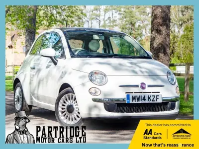 Used Fiat 500 Lounge 69 HP (50 kW) 2014 White Hatchback