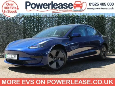 Używany Tesla Model 3 Standard Range Plus 177 kW (241 KM) 2022 Niebieski Sedan/Limuzyna