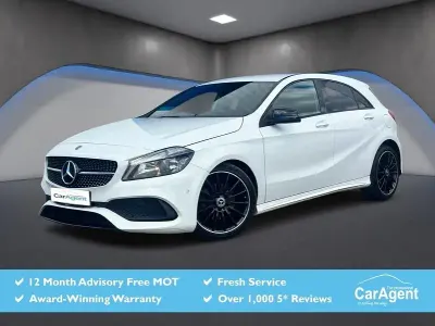Begagnad Mercedes A200 Executive 2017 Vit Halvkombi