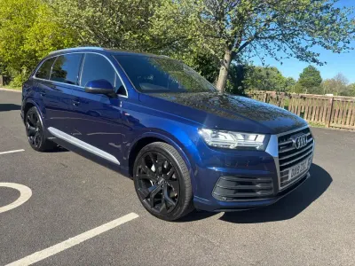 Begagnad Audi Q7 S-Line 231 HK (169 kW) 2019 Blå SUV