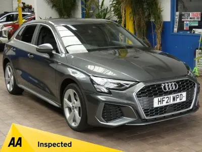 Begagnad Audi A3 Sportback e-tron S-Line 2021 Grå Halvkombi
