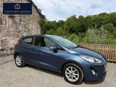 Used Ford Fiesta Zetec 85 HP (62 kW) 2018 Blue Hatchback
