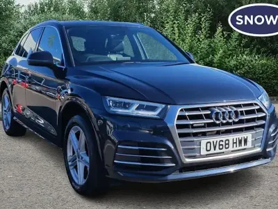 Used Audi Q5 S-Line 190 HP (139 kW) 2018 Blue SUV