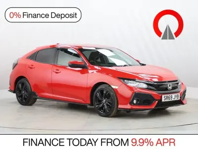 Używany Honda Civic Sport 182 KM (133 kW) 2019 Czerwony Hatchback