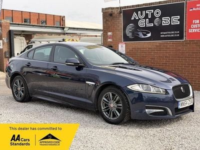 Begagnad Jaguar XF R-Sport 163 HK (119 kW) 2014 Blå Sedan