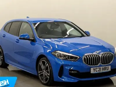 Used BMW 118 M Sport 136 HP (100 kW) 2021 Blue Hatchback