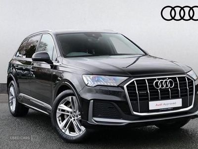 Black Used 2021 Audi Q7 S-Line SUV | £39,990 (A bit pricey)