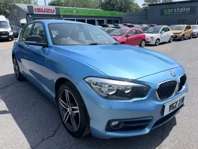 Używany BMW 116 Sport Line 2018 Niebieski Hatchback