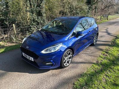 Used Ford Fiesta ST-Line X 100 HP (73 kW) 2018 Blue Hatchback