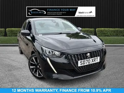 Usado Peugeot 208 Allure Premium 75 HP (55 kW) 2020 Preto Citadino