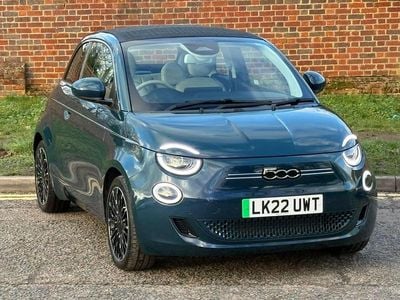 Green Used 2022 Fiat 500e La Prima Cabriolet | £16,599 (Fair price)