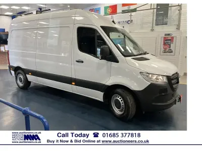 Used Mercedes E-Sprinter Progressive 85 kW (116 HP) 2021 White Van