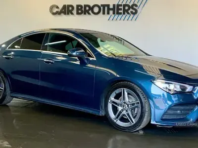 Used Mercedes CLA180 AMG Line Premium 136 HP (100 kW) 2021 Blue Coupe