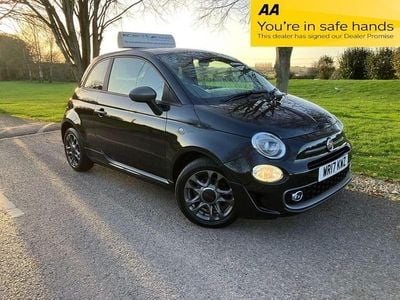 Black Used 2017 Fiat 500 S Hatchback | £6,995 (Fair price)