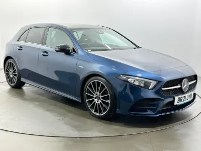 Used Mercedes A200 Exclusive 150 HP (110 kW) 2020 Blue Hatchback