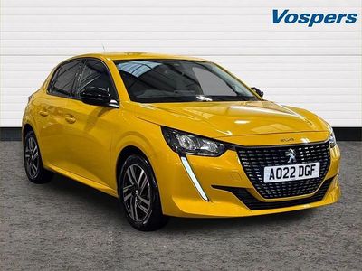 Yellow Used 2022 Peugeot 208 Allure Premium Hatchback | £16,341 (Fair price)