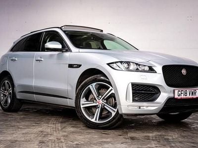 Silver Used 2018 Jaguar F-Pace R-Sport SUV | £17,250 (Fair price)