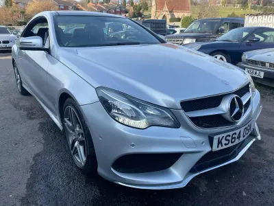 Used Mercedes E350 AMG line 258 HP (189 kW) 2015 Silver Coupe