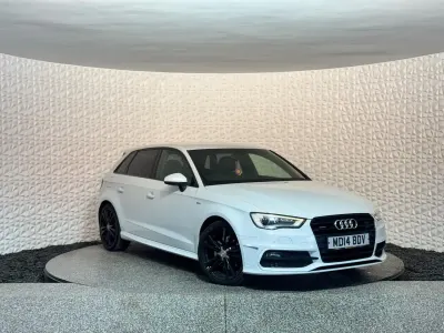 Used Audi A3 Sportback S-Line 184 HP (135 kW) 2014 White Hatchback