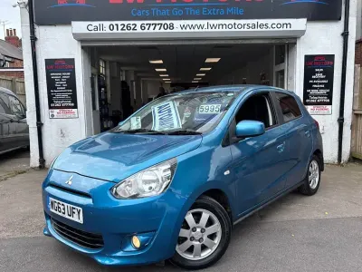 Used Mitsubishi Mirage 79 HP (58 kW) 2014 Blue Hatchback